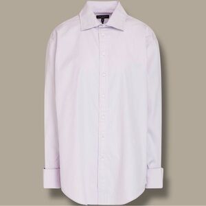 NWT Rag & Bone ‘Diana’ Cotton-Poplin Button-Down Shirt in “Lavender” Size Small